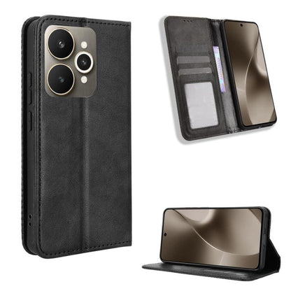 Magnetic Buckle Retro Texture Leather Phone Case, For Realme 16T 5G, For Realme C100i 4G / C100x 4G, For Realme C100 4G, For Realme C83 5G / P4 Lite 5G, For Realme P4 Power 5G, For Realme Note 80 4G, For Realme 16 5G, For Realme 16 Pro+ 5G             ...