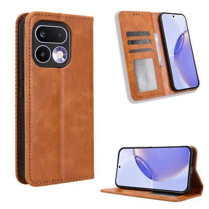 Magnetic Buckle Retro Texture Leather Phone Case, For Realme 16T 5G, For Realme C100i 4G / C100x 4G, For Realme C100 4G, For Realme C83 5G / P4 Lite 5G, For Realme P4 Power 5G, For Realme Note 80 4G, For Realme 16 5G, For Realme 16 Pro+ 5G             ...