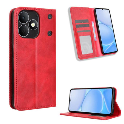 Magnetic Buckle Retro Texture Leather Phone Case, For Realme 16T 5G, For Realme C100i 4G / C100x 4G, For Realme C100 4G, For Realme C83 5G / P4 Lite 5G, For Realme P4 Power 5G, For Realme Note 80 4G, For Realme 16 5G, For Realme 16 Pro+ 5G             ...