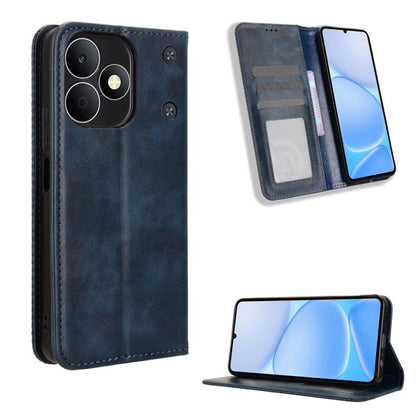 Magnetic Buckle Retro Texture Leather Phone Case, For Realme 16T 5G, For Realme C100i 4G / C100x 4G, For Realme C100 4G, For Realme C83 5G / P4 Lite 5G, For Realme P4 Power 5G, For Realme Note 80 4G, For Realme 16 5G, For Realme 16 Pro+ 5G             ...