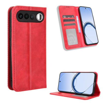 Magnetic Buckle Retro Texture Leather Phone Case, For Realme 16T 5G, For Realme C100i 4G / C100x 4G, For Realme C100 4G, For Realme C83 5G / P4 Lite 5G, For Realme P4 Power 5G, For Realme Note 80 4G, For Realme 16 5G, For Realme 16 Pro+ 5G             ...