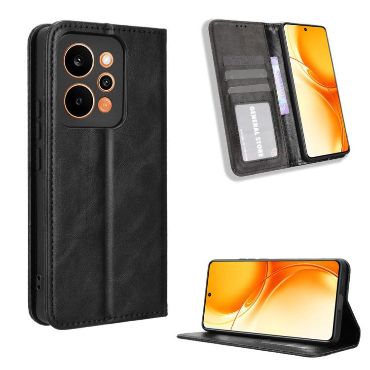 Magnetic Buckle Retro Texture Leather Phone Case, For Realme 16T 5G, For Realme C100i 4G / C100x 4G, For Realme C100 4G, For Realme C83 5G / P4 Lite 5G, For Realme P4 Power 5G, For Realme Note 80 4G, For Realme 16 5G, For Realme 16 Pro+ 5G             ...