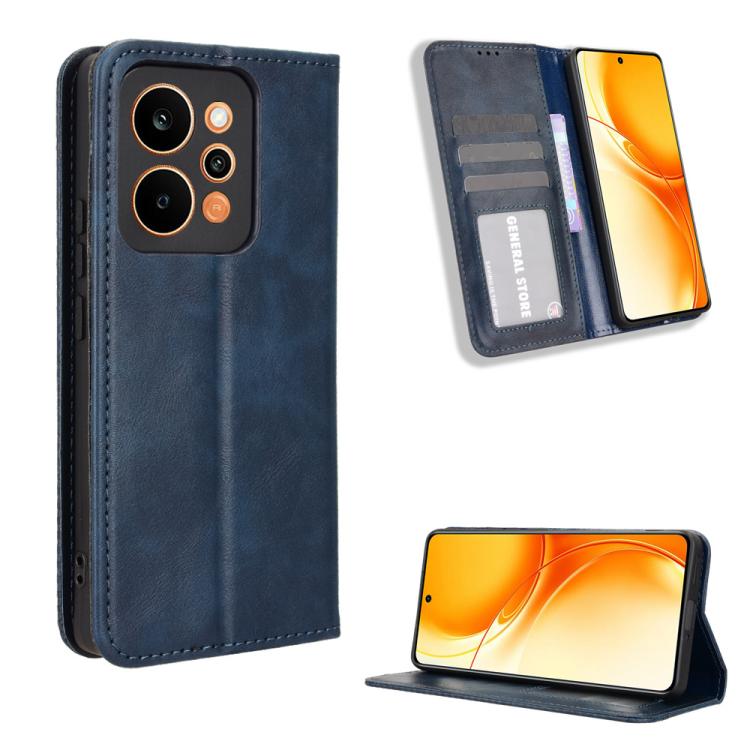 Magnetic Buckle Retro Texture Leather Phone Case, For Realme 16T 5G, For Realme C100i 4G / C100x 4G, For Realme C100 4G, For Realme C83 5G / P4 Lite 5G, For Realme P4 Power 5G, For Realme Note 80 4G, For Realme 16 5G, For Realme 16 Pro+ 5G             ...