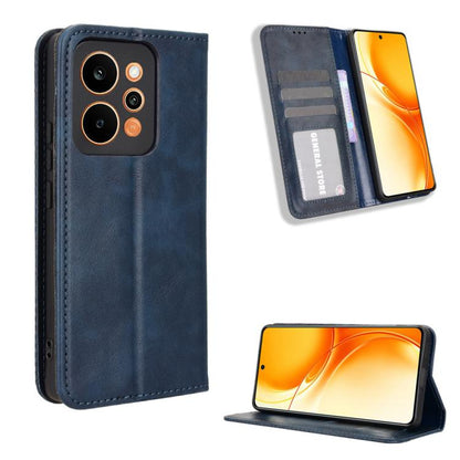Magnetic Buckle Retro Texture Leather Phone Case, For Realme 16T 5G, For Realme C100i 4G / C100x 4G, For Realme C100 4G, For Realme C83 5G / P4 Lite 5G, For Realme P4 Power 5G, For Realme Note 80 4G, For Realme 16 5G, For Realme 16 Pro+ 5G             ...