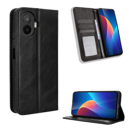 Magnetic Buckle Retro Texture Leather Phone Case, For TCL K70 5G / K70 XE, For TCL K70 SE T453D, For TCL K70 4G / K70 Power 4G, For TCL NxtPaper 70 Pro 5G, For TCL K32 5G / K33 5G, For TCL NxtPaper 60 Ultra 5G, For TCL 60 SE NxtPaper 5G                ...