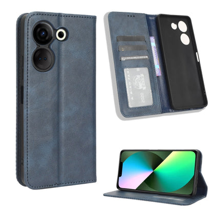 Magnetic Buckle Retro Texture Leather Phone Case, For Tecno Spark Go 1 / Pop 9 / Spark Go 2025, For Tecno Spark 30C 4G, For Tecno Spark 20 Pro 5G, For Tecno Camon 30 Premier 5G, For Tecno Pova 6 Neo 4G, For Tecno Pova 6 4G, For Tecno Camon 30 Pro 5G   ...