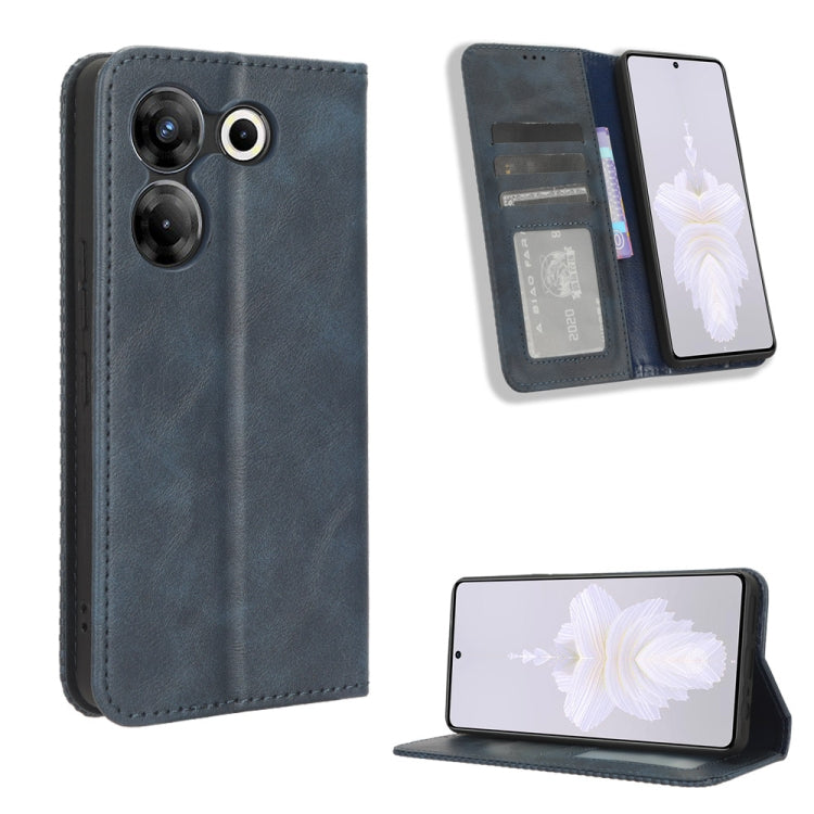 Magnetic Buckle Retro Texture Leather Phone Case, For Tecno Spark Go 1 / Pop 9 / Spark Go 2025, For Tecno Spark 30C 4G, For Tecno Spark 20 Pro 5G, For Tecno Camon 30 Premier 5G, For Tecno Pova 6 Neo 4G, For Tecno Pova 6 4G, For Tecno Camon 30 Pro 5G   ...