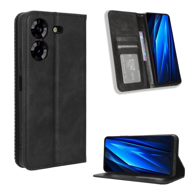 Magnetic Buckle Retro Texture Leather Phone Case, For Tecno Spark Go 1 / Pop 9 / Spark Go 2025, For Tecno Spark 30C 4G, For Tecno Spark 20 Pro 5G, For Tecno Camon 30 Premier 5G, For Tecno Pova 6 Neo 4G, For Tecno Pova 6 4G, For Tecno Camon 30 Pro 5G   ...