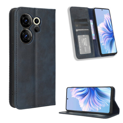 Magnetic Buckle Retro Texture Leather Phone Case, For Tecno Spark Go 1 / Pop 9 / Spark Go 2025, For Tecno Spark 30C 4G, For Tecno Spark 20 Pro 5G, For Tecno Camon 30 Premier 5G, For Tecno Pova 6 Neo 4G, For Tecno Pova 6 4G, For Tecno Camon 30 Pro 5G   ...
