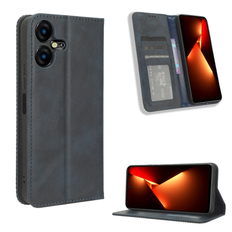 Magnetic Buckle Retro Texture Leather Phone Case, For Tecno Spark Go 1 / Pop 9 / Spark Go 2025, For Tecno Spark 30C 4G, For Tecno Spark 20 Pro 5G, For Tecno Camon 30 Premier 5G, For Tecno Pova 6 Neo 4G, For Tecno Pova 6 4G, For Tecno Camon 30 Pro 5G   ...