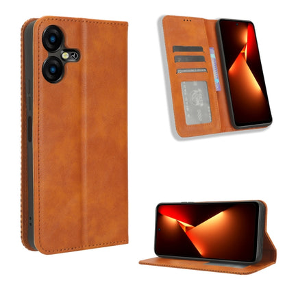 Magnetic Buckle Retro Texture Leather Phone Case, For Tecno Spark Go 1 / Pop 9 / Spark Go 2025, For Tecno Spark 30C 4G, For Tecno Spark 20 Pro 5G, For Tecno Camon 30 Premier 5G, For Tecno Pova 6 Neo 4G, For Tecno Pova 6 4G, For Tecno Camon 30 Pro 5G   ...