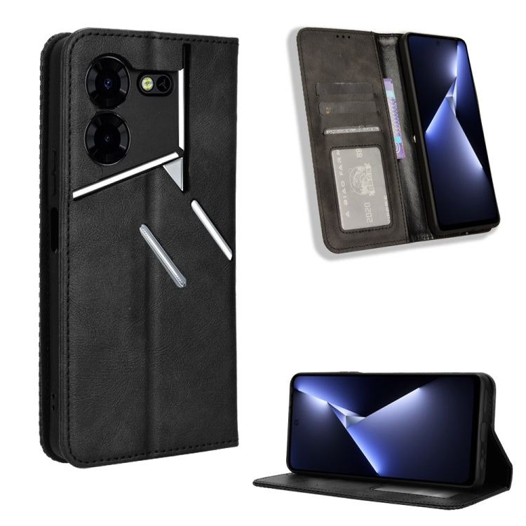 Magnetic Buckle Retro Texture Leather Phone Case, For Tecno Spark Go 1 / Pop 9 / Spark Go 2025, For Tecno Spark 30C 4G, For Tecno Spark 20 Pro 5G, For Tecno Camon 30 Premier 5G, For Tecno Pova 6 Neo 4G, For Tecno Pova 6 4G, For Tecno Camon 30 Pro 5G   ...