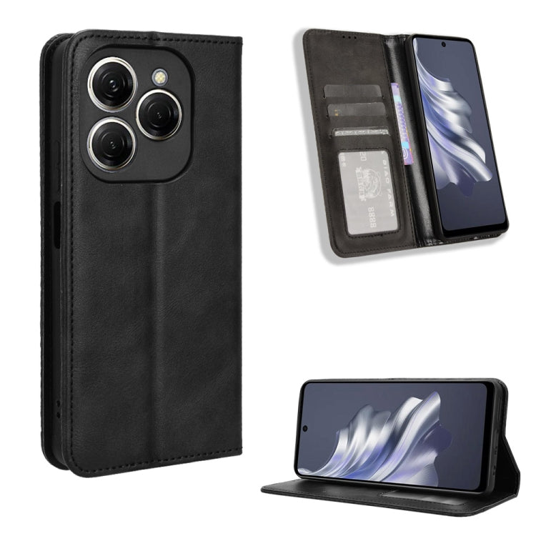 Magnetic Buckle Retro Texture Leather Phone Case, For Tecno Spark Go 1 / Pop 9 / Spark Go 2025, For Tecno Spark 30C 4G, For Tecno Spark 20 Pro 5G, For Tecno Camon 30 Premier 5G, For Tecno Pova 6 Neo 4G, For Tecno Pova 6 4G, For Tecno Camon 30 Pro 5G   ...