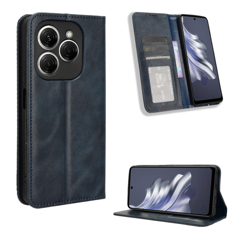 Magnetic Buckle Retro Texture Leather Phone Case, For Tecno Spark Go 1 / Pop 9 / Spark Go 2025, For Tecno Spark 30C 4G, For Tecno Spark 20 Pro 5G, For Tecno Camon 30 Premier 5G, For Tecno Pova 6 Neo 4G, For Tecno Pova 6 4G, For Tecno Camon 30 Pro 5G   ...