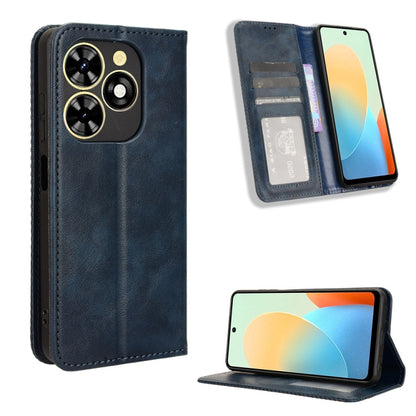 Magnetic Buckle Retro Texture Leather Phone Case, For Tecno Spark Go 1 / Pop 9 / Spark Go 2025, For Tecno Spark 30C 4G, For Tecno Spark 20 Pro 5G, For Tecno Camon 30 Premier 5G, For Tecno Pova 6 Neo 4G, For Tecno Pova 6 4G, For Tecno Camon 30 Pro 5G   ...