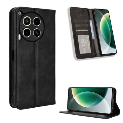 Magnetic Buckle Retro Texture Leather Phone Case, For Tecno Spark Go 1 / Pop 9 / Spark Go 2025, For Tecno Spark 30C 4G, For Tecno Spark 20 Pro 5G, For Tecno Camon 30 Premier 5G, For Tecno Pova 6 Neo 4G, For Tecno Pova 6 4G, For Tecno Camon 30 Pro 5G   ...