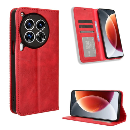 Magnetic Buckle Retro Texture Leather Phone Case, For Tecno Spark Go 1 / Pop 9 / Spark Go 2025, For Tecno Spark 30C 4G, For Tecno Spark 20 Pro 5G, For Tecno Camon 30 Premier 5G, For Tecno Pova 6 Neo 4G, For Tecno Pova 6 4G, For Tecno Camon 30 Pro 5G   ...