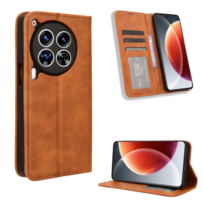 Magnetic Buckle Retro Texture Leather Phone Case, For Tecno Spark Go 1 / Pop 9 / Spark Go 2025, For Tecno Spark 30C 4G, For Tecno Spark 20 Pro 5G, For Tecno Camon 30 Premier 5G, For Tecno Pova 6 Neo 4G, For Tecno Pova 6 4G, For Tecno Camon 30 Pro 5G   ...