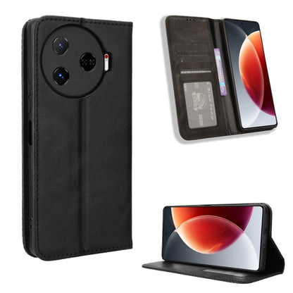 Magnetic Buckle Retro Texture Leather Phone Case, For Tecno Spark Go 1 / Pop 9 / Spark Go 2025, For Tecno Spark 30C 4G, For Tecno Spark 20 Pro 5G, For Tecno Camon 30 Premier 5G, For Tecno Pova 6 Neo 4G, For Tecno Pova 6 4G, For Tecno Camon 30 Pro 5G   ...