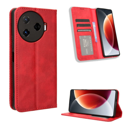 Magnetic Buckle Retro Texture Leather Phone Case, For Tecno Spark Go 1 / Pop 9 / Spark Go 2025, For Tecno Spark 30C 4G, For Tecno Spark 20 Pro 5G, For Tecno Camon 30 Premier 5G, For Tecno Pova 6 Neo 4G, For Tecno Pova 6 4G, For Tecno Camon 30 Pro 5G   ...