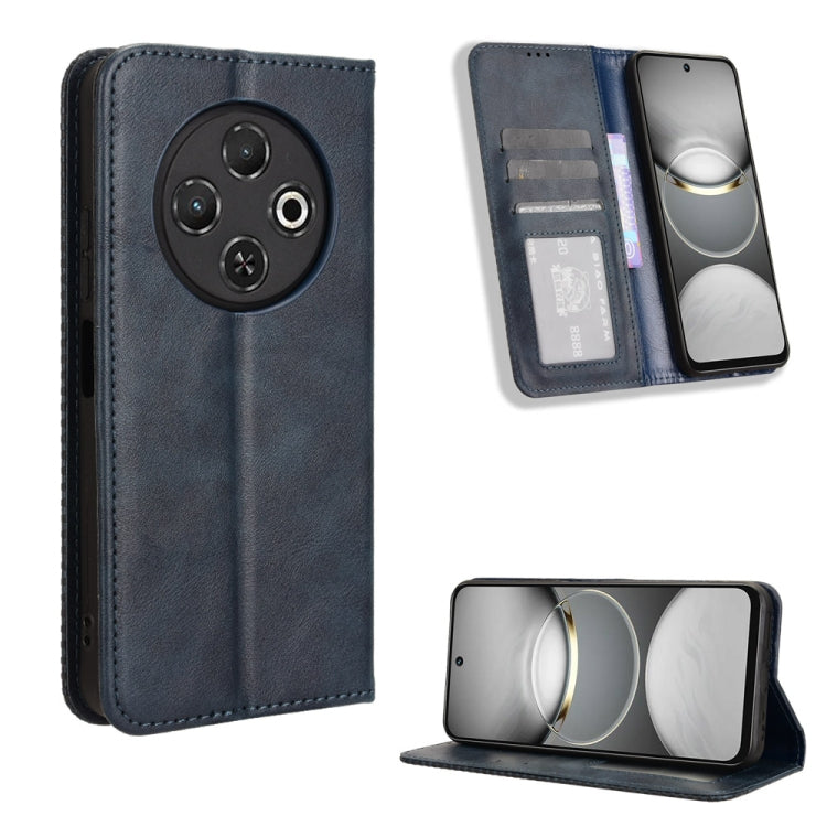 Magnetic Buckle Retro Texture Leather Phone Case, For Tecno Spark Go 1 / Pop 9 / Spark Go 2025, For Tecno Spark 30C 4G, For Tecno Spark 20 Pro 5G, For Tecno Camon 30 Premier 5G, For Tecno Pova 6 Neo 4G, For Tecno Pova 6 4G, For Tecno Camon 30 Pro 5G   ...