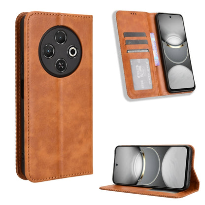 Magnetic Buckle Retro Texture Leather Phone Case, For Tecno Spark Go 1 / Pop 9 / Spark Go 2025, For Tecno Spark 30C 4G, For Tecno Spark 20 Pro 5G, For Tecno Camon 30 Premier 5G, For Tecno Pova 6 Neo 4G, For Tecno Pova 6 4G, For Tecno Camon 30 Pro 5G   ...