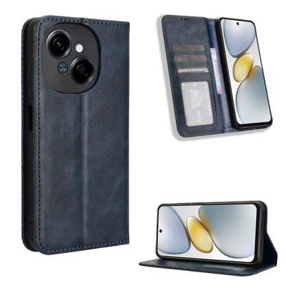 Magnetic Buckle Retro Texture Leather Phone Case, For Tecno Spark Go 1 / Pop 9 / Spark Go 2025, For Tecno Spark 30C 4G, For Tecno Spark 20 Pro 5G, For Tecno Camon 30 Premier 5G, For Tecno Pova 6 Neo 4G, For Tecno Pova 6 4G, For Tecno Camon 30 Pro 5G   ...