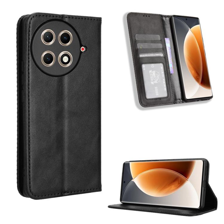 Magnetic Buckle Retro Texture Leather Phone Case, For Tecno Spark 50 5G, For Tecno Pova Curve 2 5G, For Tecno Spark 50 4G, For Tecno Camon 50 Pro 4G, For Tecno Camon 50 4G, For Tenco Spark Go 3, For Tecno Spark Slim, For Tecno Spark 40C                ...