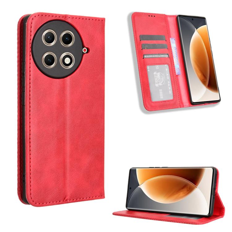 Magnetic Buckle Retro Texture Leather Phone Case, For Tecno Spark 50 5G, For Tecno Pova Curve 2 5G, For Tecno Spark 50 4G, For Tecno Camon 50 Pro 4G, For Tecno Camon 50 4G, For Tenco Spark Go 3, For Tecno Spark Slim, For Tecno Spark 40C                ...