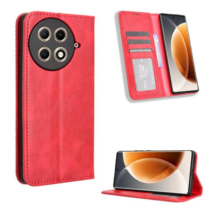 Magnetic Buckle Retro Texture Leather Phone Case, For Tecno Spark 50 5G, For Tecno Pova Curve 2 5G, For Tecno Spark 50 4G, For Tecno Camon 50 Pro 4G, For Tecno Camon 50 4G, For Tenco Spark Go 3, For Tecno Spark Slim, For Tecno Spark 40C                ...