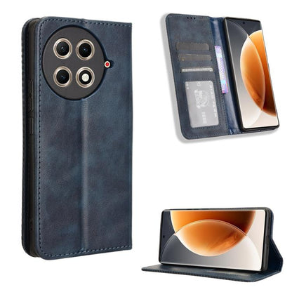 Magnetic Buckle Retro Texture Leather Phone Case, For Tecno Spark 50 5G, For Tecno Pova Curve 2 5G, For Tecno Spark 50 4G, For Tecno Camon 50 Pro 4G, For Tecno Camon 50 4G, For Tenco Spark Go 3, For Tecno Spark Slim, For Tecno Spark 40C                ...