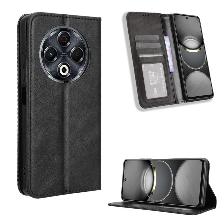 Magnetic Buckle Retro Texture Leather Phone Case, For Tecno Spark 50 5G, For Tecno Pova Curve 2 5G, For Tecno Spark 50 4G, For Tecno Camon 50 Pro 4G, For Tecno Camon 50 4G, For Tenco Spark Go 3, For Tecno Spark Slim, For Tecno Spark 40C                ...
