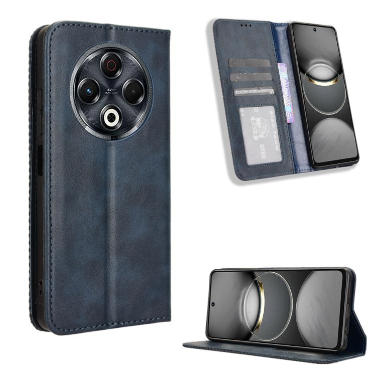 Magnetic Buckle Retro Texture Leather Phone Case, For Tecno Spark 50 5G, For Tecno Pova Curve 2 5G, For Tecno Spark 50 4G, For Tecno Camon 50 Pro 4G, For Tecno Camon 50 4G, For Tenco Spark Go 3, For Tecno Spark Slim, For Tecno Spark 40C                ...