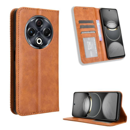 Magnetic Buckle Retro Texture Leather Phone Case, For Tecno Spark 50 5G, For Tecno Pova Curve 2 5G, For Tecno Spark 50 4G, For Tecno Camon 50 Pro 4G, For Tecno Camon 50 4G, For Tenco Spark Go 3, For Tecno Spark Slim, For Tecno Spark 40C                ...