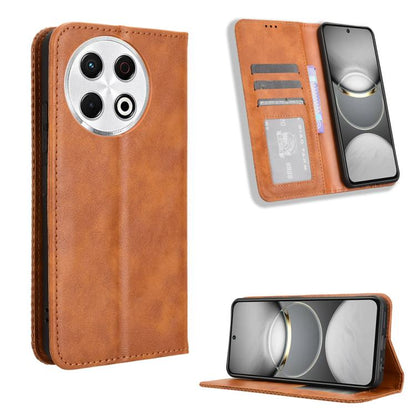 Magnetic Buckle Retro Texture Leather Phone Case, For Tecno Spark 50 5G, For Tecno Pova Curve 2 5G, For Tecno Spark 50 4G, For Tecno Camon 50 Pro 4G, For Tecno Camon 50 4G, For Tenco Spark Go 3, For Tecno Spark Slim, For Tecno Spark 40C                ...