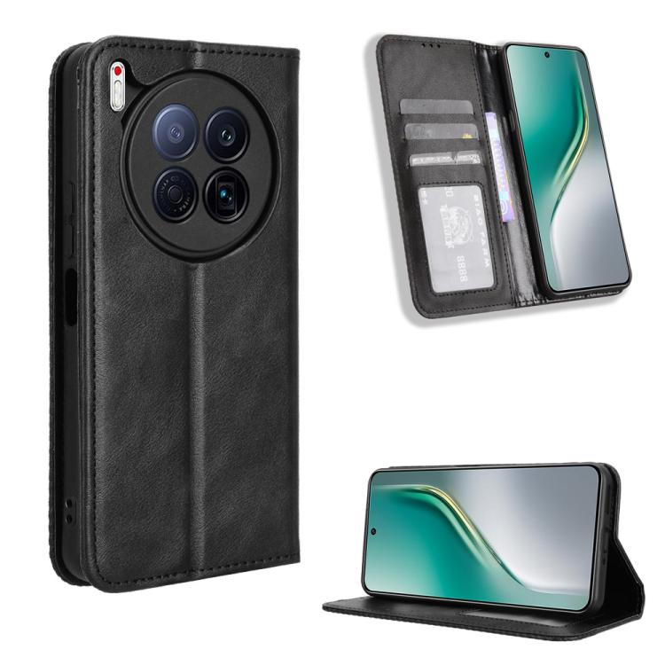 Magnetic Buckle Retro Texture Leather Phone Case, For Tecno Spark 50 5G, For Tecno Pova Curve 2 5G, For Tecno Spark 50 4G, For Tecno Camon 50 Pro 4G, For Tecno Camon 50 4G, For Tenco Spark Go 3, For Tecno Spark Slim, For Tecno Spark 40C                ...