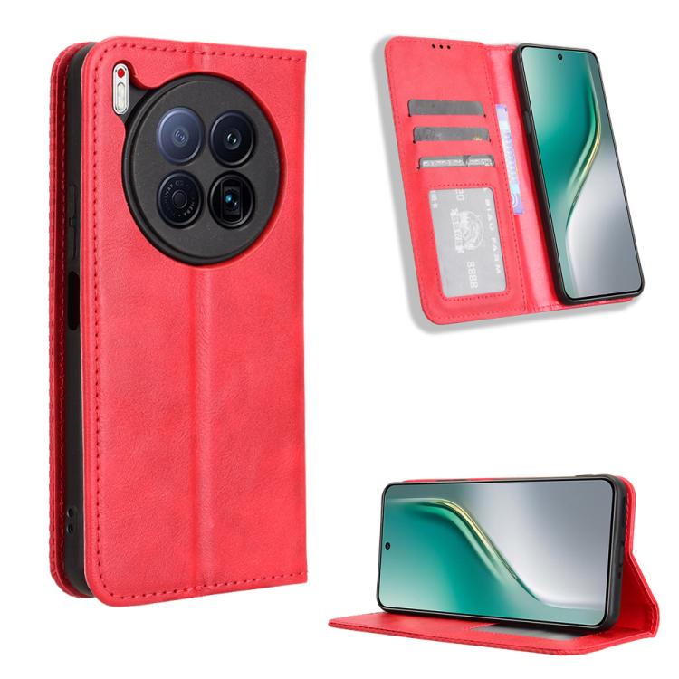 Magnetic Buckle Retro Texture Leather Phone Case, For Tecno Spark 50 5G, For Tecno Pova Curve 2 5G, For Tecno Spark 50 4G, For Tecno Camon 50 Pro 4G, For Tecno Camon 50 4G, For Tenco Spark Go 3, For Tecno Spark Slim, For Tecno Spark 40C                ...
