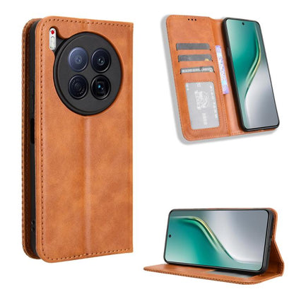 Magnetic Buckle Retro Texture Leather Phone Case, For Tecno Spark 50 5G, For Tecno Pova Curve 2 5G, For Tecno Spark 50 4G, For Tecno Camon 50 Pro 4G, For Tecno Camon 50 4G, For Tenco Spark Go 3, For Tecno Spark Slim, For Tecno Spark 40C                ...