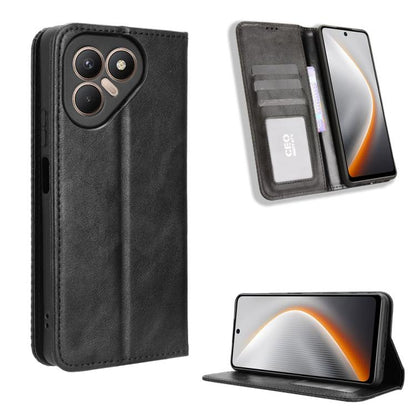 Magnetic Buckle Retro Texture Leather Phone Case, For Tecno Spark 50 5G, For Tecno Pova Curve 2 5G, For Tecno Spark 50 4G, For Tecno Camon 50 Pro 4G, For Tecno Camon 50 4G, For Tenco Spark Go 3, For Tecno Spark Slim, For Tecno Spark 40C                ...