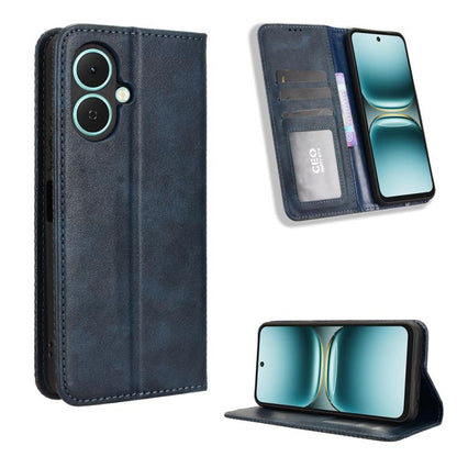 Magnetic Buckle Retro Texture Leather Phone Case, For Tecno Spark 50 5G, For Tecno Pova Curve 2 5G, For Tecno Spark 50 4G, For Tecno Camon 50 Pro 4G, For Tecno Camon 50 4G, For Tenco Spark Go 3, For Tecno Spark Slim, For Tecno Spark 40C                ...