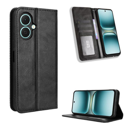 Magnetic Buckle Retro Texture Leather Phone Case, For Tecno Spark 50 5G, For Tecno Pova Curve 2 5G, For Tecno Spark 50 4G, For Tecno Camon 50 Pro 4G, For Tecno Camon 50 4G, For Tenco Spark Go 3, For Tecno Spark Slim, For Tecno Spark 40C                ...
