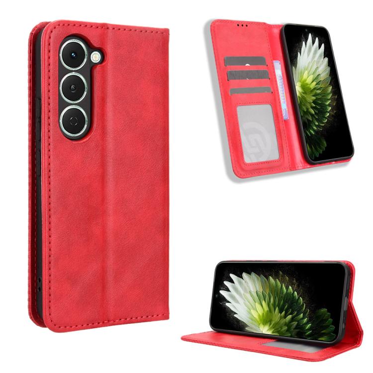 Magnetic Buckle Retro Texture Leather Phone Case, For Tecno Spark 50 5G, For Tecno Pova Curve 2 5G, For Tecno Spark 50 4G, For Tecno Camon 50 Pro 4G, For Tecno Camon 50 4G, For Tenco Spark Go 3, For Tecno Spark Slim, For Tecno Spark 40C                ...