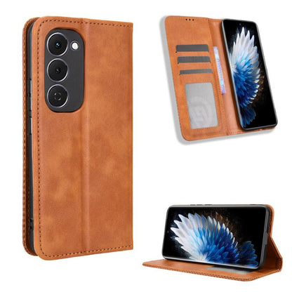 Magnetic Buckle Retro Texture Leather Phone Case, For Tecno Spark 50 5G, For Tecno Pova Curve 2 5G, For Tecno Spark 50 4G, For Tecno Camon 50 Pro 4G, For Tecno Camon 50 4G, For Tenco Spark Go 3, For Tecno Spark Slim, For Tecno Spark 40C                ...