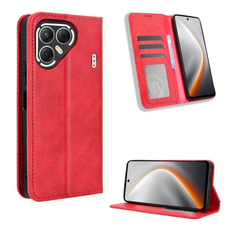 Magnetic Buckle Retro Texture Leather Phone Case, For Tecno Spark 50 5G, For Tecno Pova Curve 2 5G, For Tecno Spark 50 4G, For Tecno Camon 50 Pro 4G, For Tecno Camon 50 4G, For Tenco Spark Go 3, For Tecno Spark Slim, For Tecno Spark 40C                ...