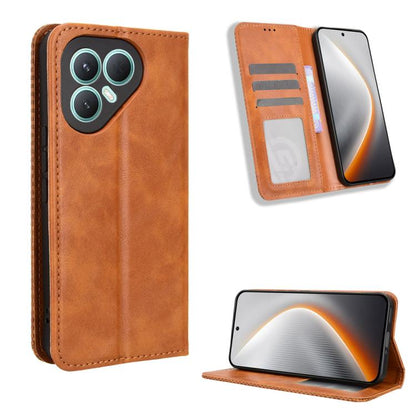 Magnetic Buckle Retro Texture Leather Phone Case, For Tecno Spark 50 5G, For Tecno Pova Curve 2 5G, For Tecno Spark 50 4G, For Tecno Camon 50 Pro 4G, For Tecno Camon 50 4G, For Tenco Spark Go 3, For Tecno Spark Slim, For Tecno Spark 40C                ...