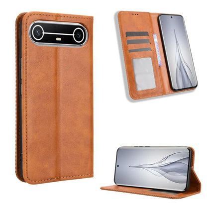 Magnetic Buckle Retro Texture Leather Phone Case, For Tecno Spark 50 5G, For Tecno Pova Curve 2 5G, For Tecno Spark 50 4G, For Tecno Camon 50 Pro 4G, For Tecno Camon 50 4G, For Tenco Spark Go 3, For Tecno Spark Slim, For Tecno Spark 40C                ...