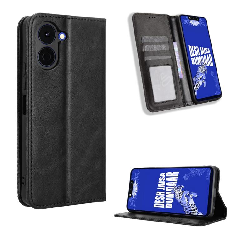 Magnetic Buckle Retro Texture Leather Phone Case, For Tecno Spark 50 5G, For Tecno Pova Curve 2 5G, For Tecno Spark 50 4G, For Tecno Camon 50 Pro 4G, For Tecno Camon 50 4G, For Tenco Spark Go 3, For Tecno Spark Slim, For Tecno Spark 40C                ...