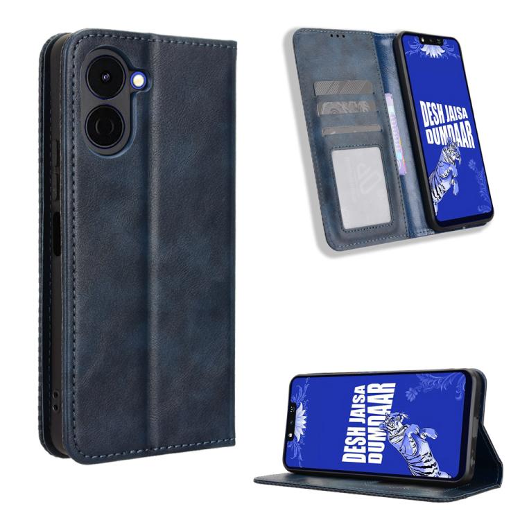 Magnetic Buckle Retro Texture Leather Phone Case, For Tecno Spark 50 5G, For Tecno Pova Curve 2 5G, For Tecno Spark 50 4G, For Tecno Camon 50 Pro 4G, For Tecno Camon 50 4G, For Tenco Spark Go 3, For Tecno Spark Slim, For Tecno Spark 40C                ...