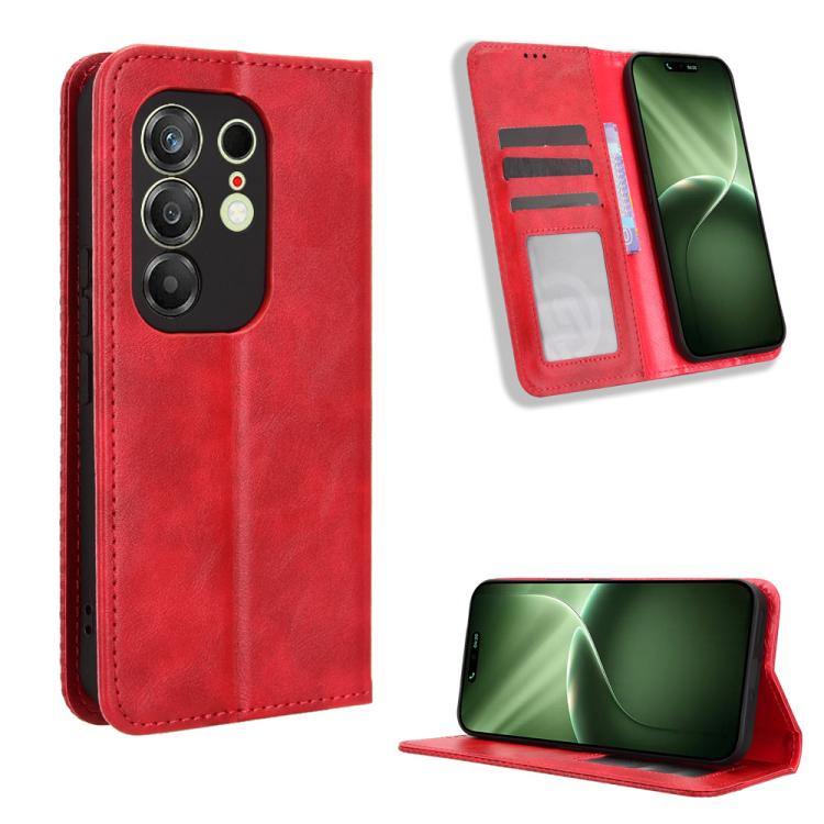 Magnetic Buckle Retro Texture Leather Phone Case, For Tecno Spark 50 5G, For Tecno Pova Curve 2 5G, For Tecno Spark 50 4G, For Tecno Camon 50 Pro 4G, For Tecno Camon 50 4G, For Tenco Spark Go 3, For Tecno Spark Slim, For Tecno Spark 40C                ...