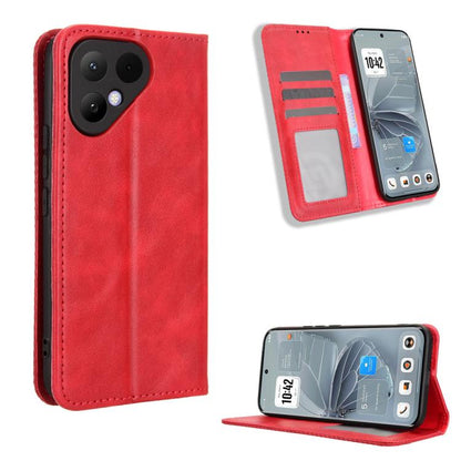 Magnetic Buckle Retro Texture Leather Phone Case, For Tecno Spark 50 5G, For Tecno Pova Curve 2 5G, For Tecno Spark 50 4G, For Tecno Camon 50 Pro 4G, For Tecno Camon 50 4G, For Tenco Spark Go 3, For Tecno Spark Slim, For Tecno Spark 40C                ...